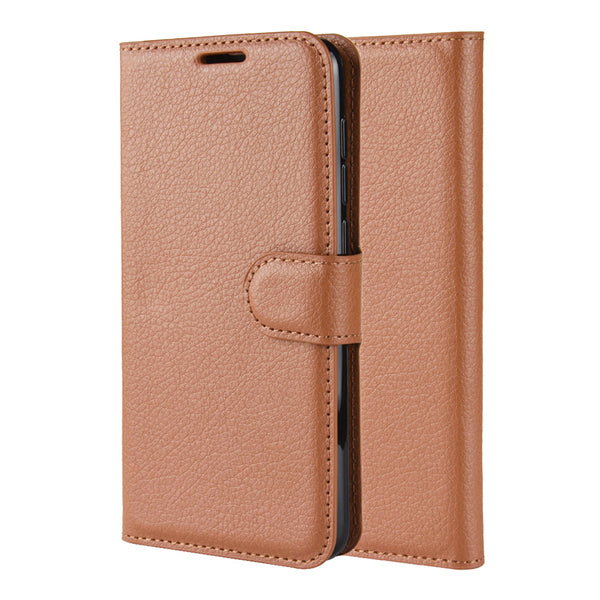 Brown Leather Wallet Case (Pixel 5)