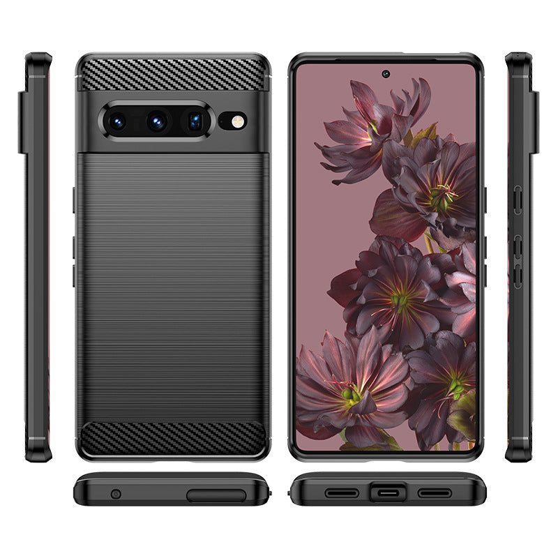 Red Brushed Metal Case (Pixel 7 Pro)