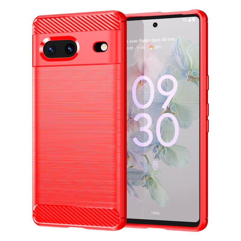 Red Brushed Metal Case (Pixel 7)