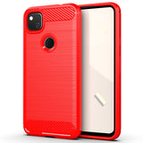 Red Brushed Metal Case (Pixel 4a)