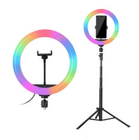 Selfie RGB LED Ring Light w/ Tripod Mount