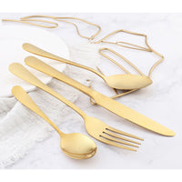 Gold Utensils 24 Piece Set