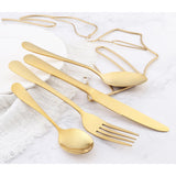 Gold Utensils 24 Piece Set