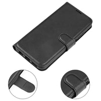 Black Leather Wallet Case (iPhone 13 Pro)