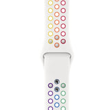 Rainbow White Apple Watch Strap