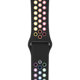 Rainbow Black Apple Watch Strap