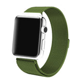 Satin Green Milan Mesh Apple Watch Strap