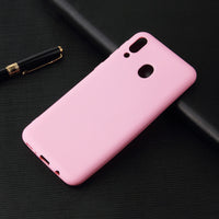Matte Pink Soft Case (Galaxy A20)