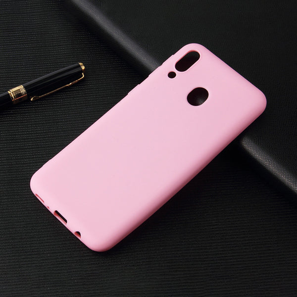 Matte Pink Soft Case (Galaxy A20)