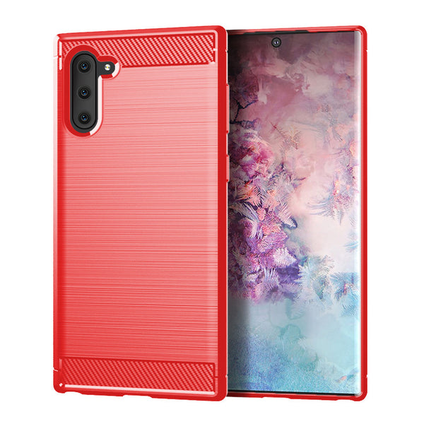 Red Brushed Metal Case (Galaxy Note 10)