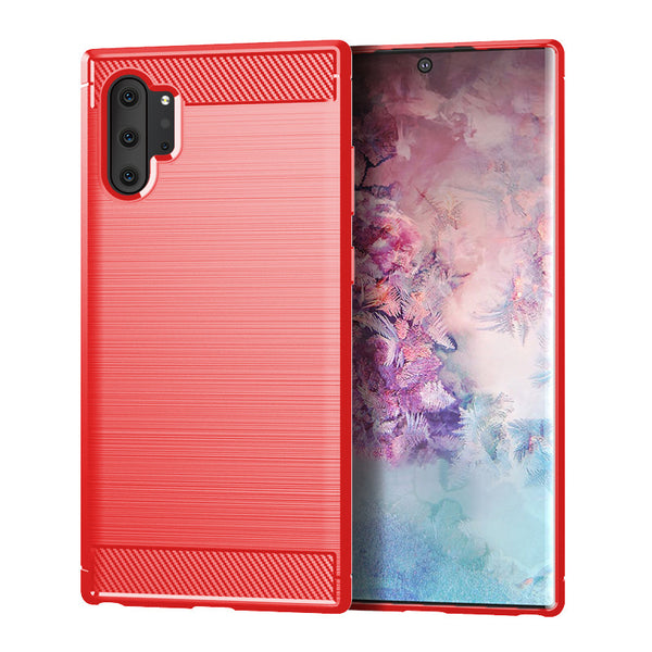 Red Brushed Metal Case (Galaxy Note 10+)