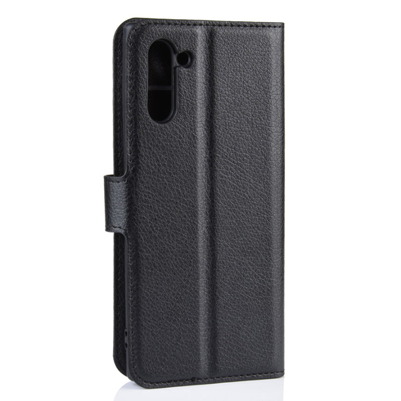 Light Blue Leather Wallet Case (Galaxy Note 10)