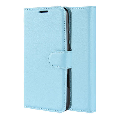 Light Blue Leather Wallet Case (Galaxy Note 10)