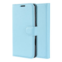 Light Blue Leather Wallet Case (Galaxy Note 10)