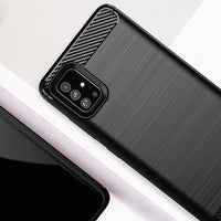 Red Brushed Metal Case (Galaxy A51)