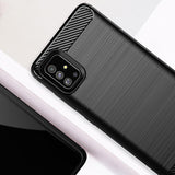 Red Brushed Metal Case (Galaxy A51)