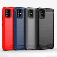 Red Brushed Metal Case (Galaxy A51)