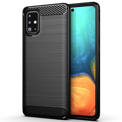 Black Brushed Metal Case (Galaxy A71 4G)
