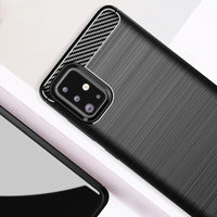 Black Brushed Metal Case (Galaxy A71)