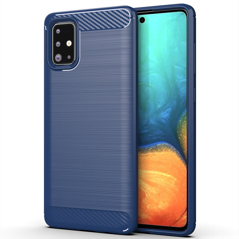Navy Brushed Metal Case (Galaxy A71 4G)