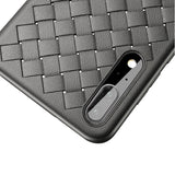 Brown Leather Weave Case (Huawei P20)