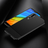 Red Carbon Fiber Case (Huawei P20 Lite)