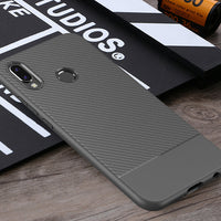 Grey Carbon Fiber Case (Huawei P20 Lite)