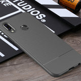 Grey Carbon Fiber Case (Huawei P20 Lite)