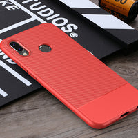 Red Carbon Fiber Case (Huawei P20 Lite)