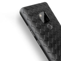 Navy Leather Weave Case (Huawei Mate 20)
