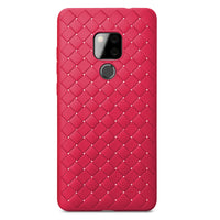 Red Leather Weave Case (Huawei Mate 20)