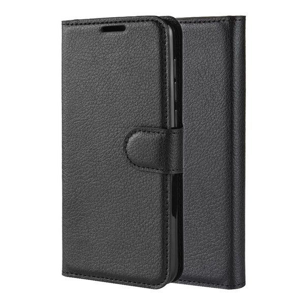 Black Leather Wallet Case (Pixel 3a XL)