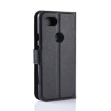 Black Leather Wallet Case (Pixel 3 XL)
