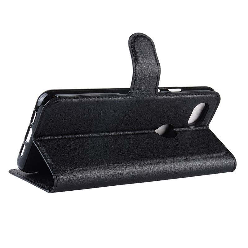 Light Blue Leather Wallet Case (Pixel 3a)