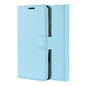 Light Blue Leather Wallet Case (Pixel 3a)