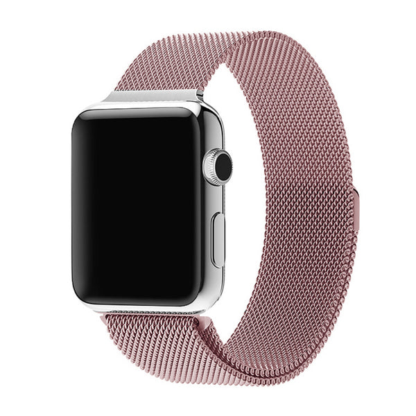 Rose Gold Milan Mesh Apple Watch Strap