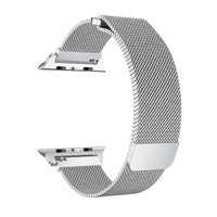 Silver Milan Mesh Apple Watch Strap