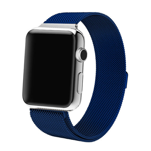 Blue Milan Mesh Apple Watch Strap (42mm-49mm)