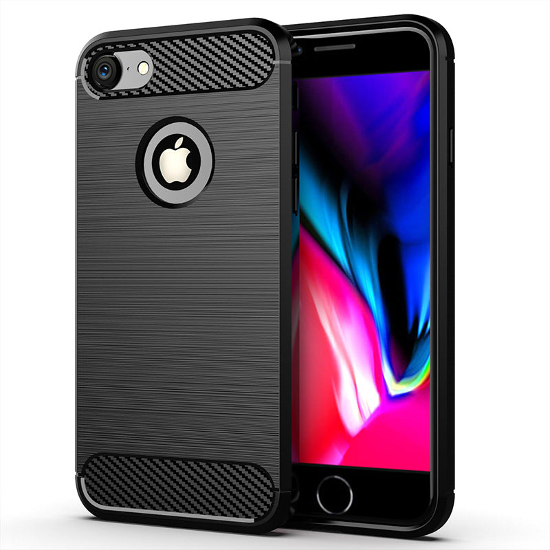 Black Brushed Metal Case (iPhone 7/8/SE2/SE3)