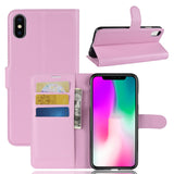 Pink Leather Wallet Case (iPhone X/XS)