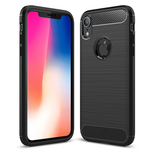 Black Brushed Metal Case (iPhone XR)