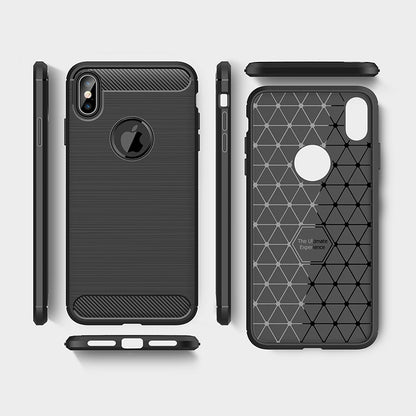 Black Brushed Metal Case (iPhone XS Max)