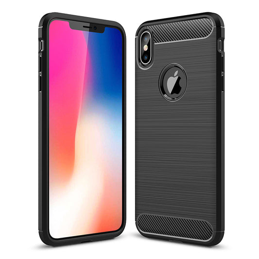 Black Brushed Metal Case (iPhone XS Max)