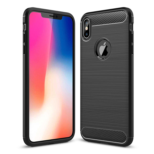 Black Brushed Metal Case (iPhone XS Max)