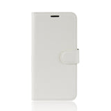 White Leather Wallet Case (iPhone XS Max)