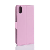 Pink Leather Wallet Case (iPhone XS Max)