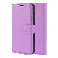 Purple Leather Wallet Case (iPhone 11 Pro)