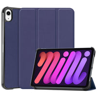 Navy Leather V2 Folio Case with Smart Cover (iPad Mini 6 2021)