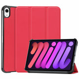 Red Leather V2 Folio Case with Smart Cover (iPad Mini 6 2021)