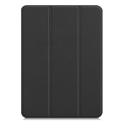 Black Leather Folio Case with Smart Cover (iPad Pro 12.9-inch 2018-2022)
